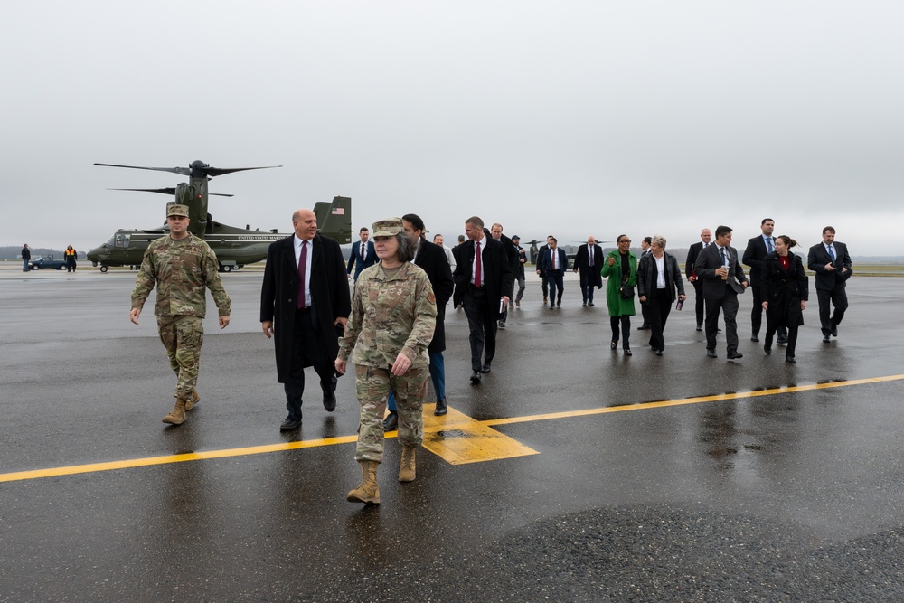 White House Military Office Observes a Dignified Transfer Demonstration