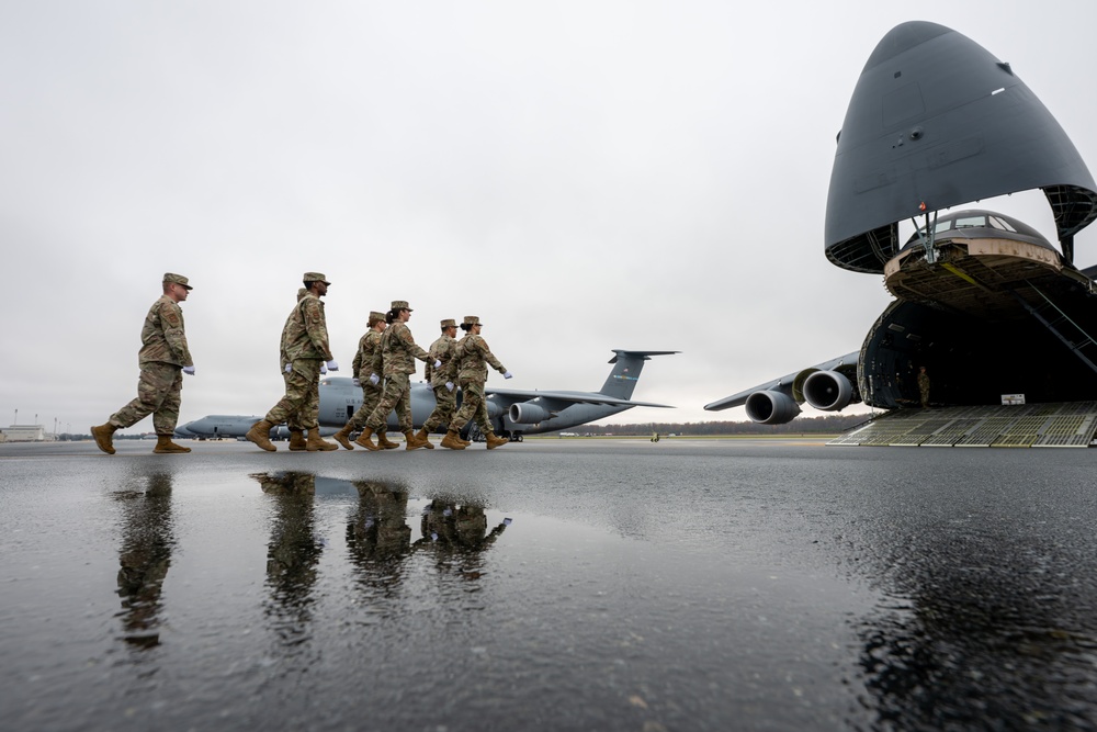 White House Military Office Observes a Dignified Transfer Demonstration