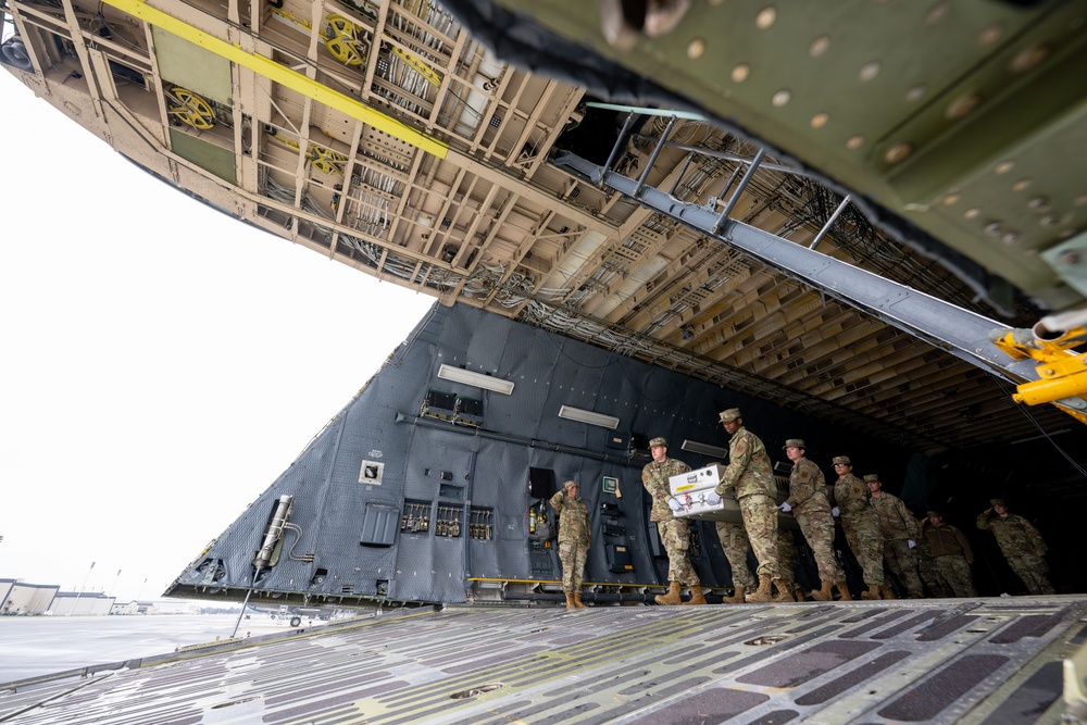 White House Military Office Observes a Dignified Transfer Demonstration