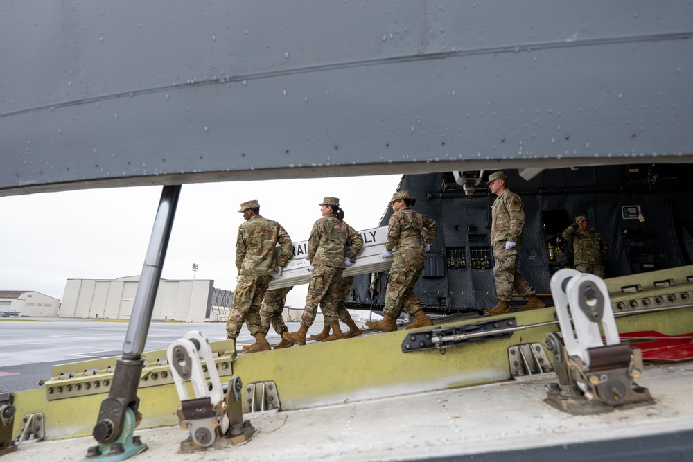 White House Military Office Observes a Dignified Transfer Demonstration