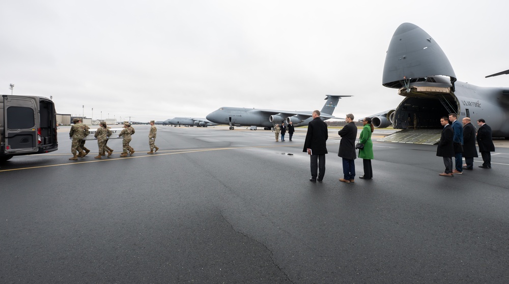 White House Military Office Observes a Dignified Transfer Demonstration