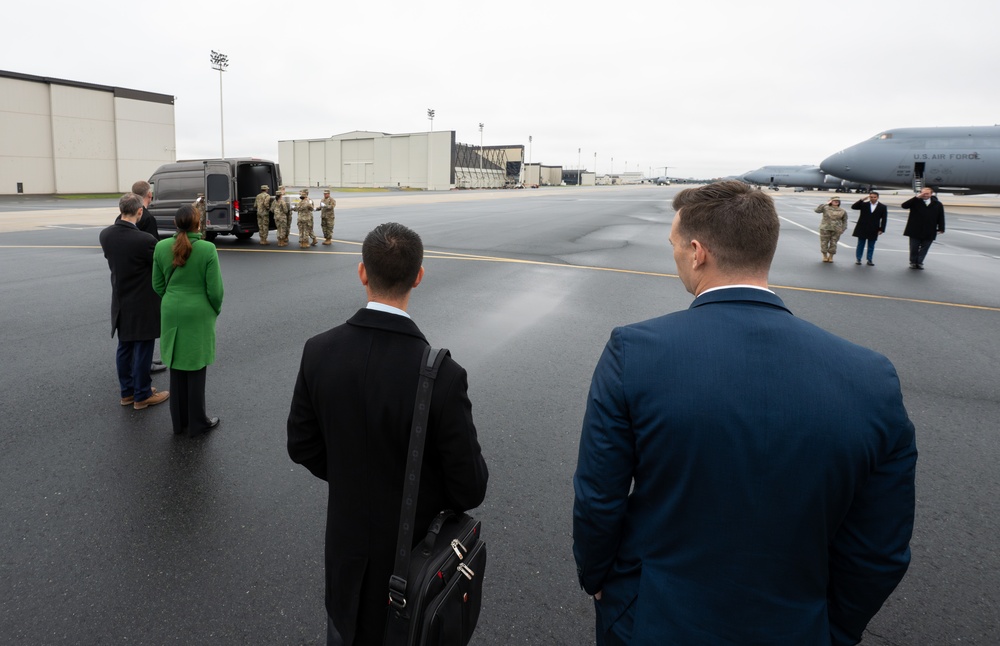 White House Military Office Observes a Dignified Transfer Demonstration