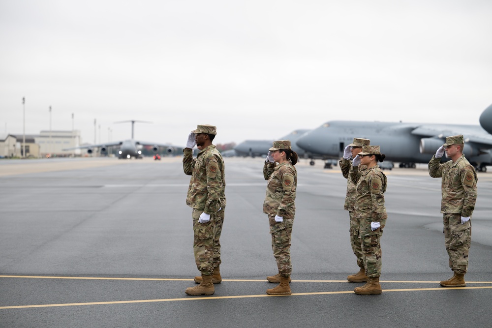 White House Military Office Observes a Dignified Transfer Demonstration
