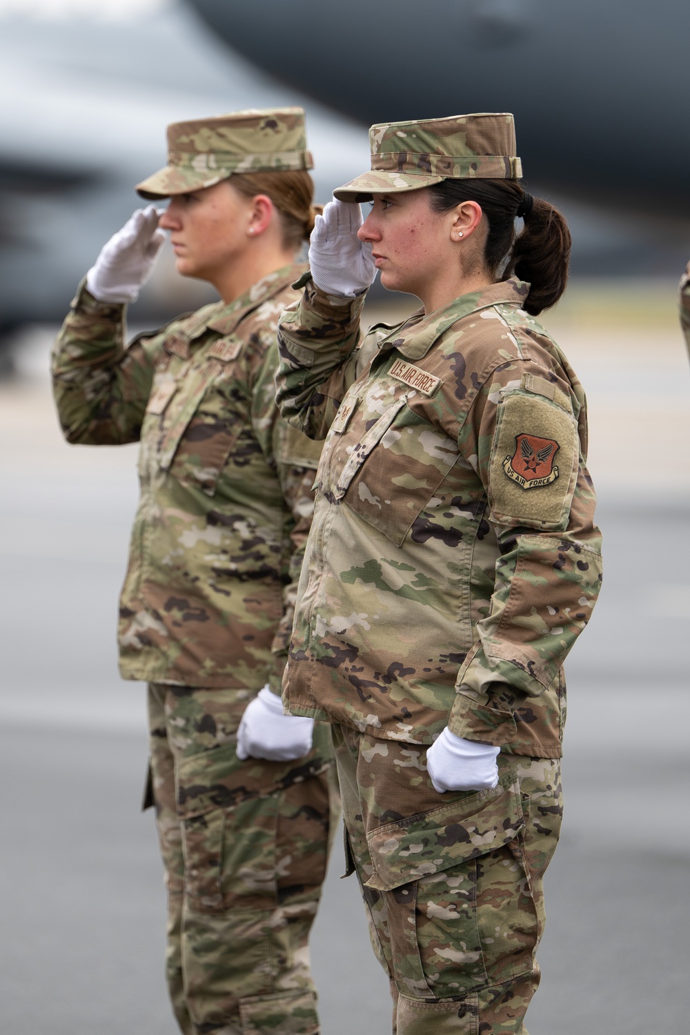 White House Military Office Observes a Dignified Transfer Demonstration