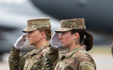 White House Military Office Observes a Dignified Transfer Demonstration