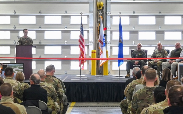 Ribbon cutting ceremony officially reopens Ellsworth AFB Runway