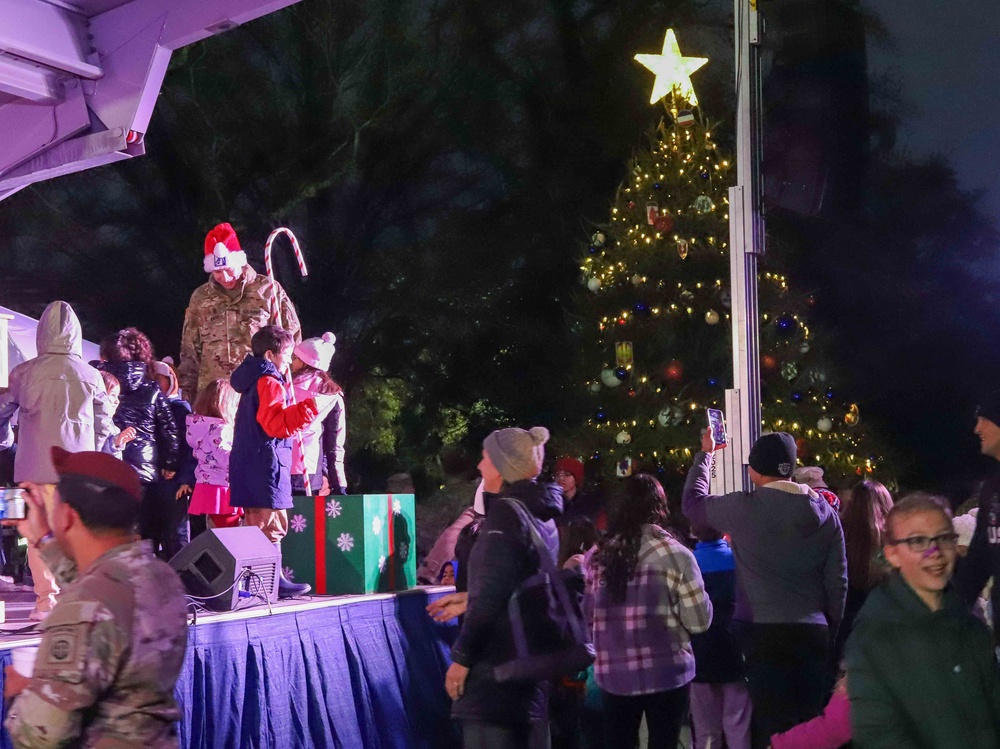Fort Bragg Families Shine Bright at Annual Tree Lighting