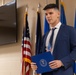 Kosovan recruit speaks at enlistment ceremony
