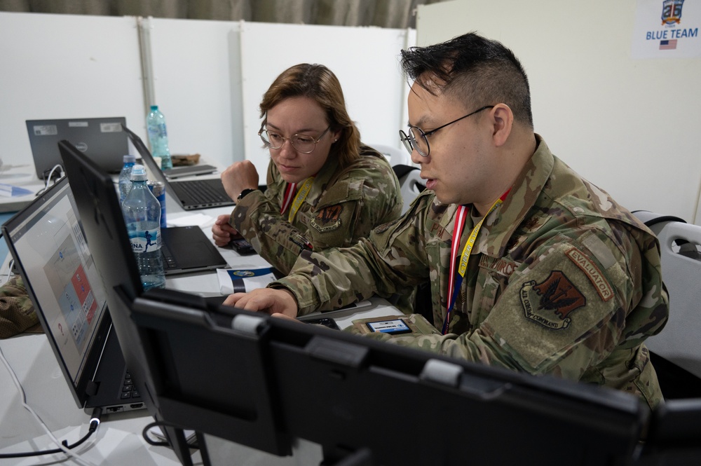 Maryland Air National Guard cyber operators exercise with Romanian counterparts