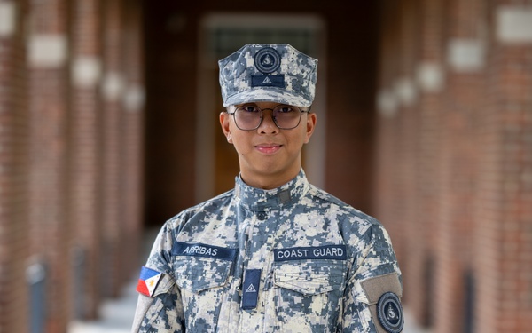 U.S. Coast Guard Academy international cadet siblings portraits