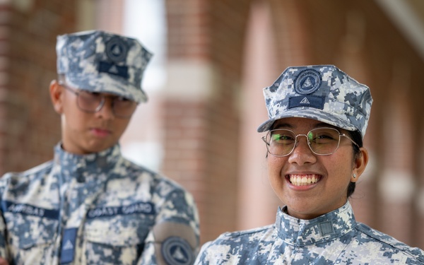 U.S. Coast Guard Academy international cadet siblings portraits