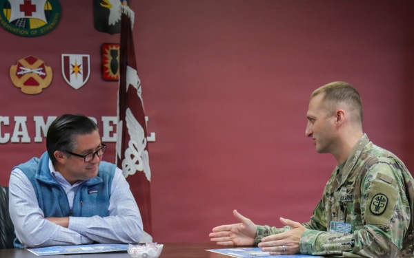 Montgomery County Mayor Wes Golden Visits Blanchfield Army Community Hospital