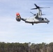 Marines with Advanced Infantry Training Battalion participate in an aerial insertion training exercise