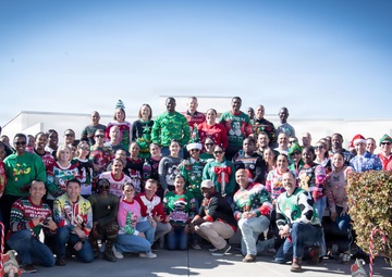 Class 76 Students of the Sergeants Major Academy Compete in Ugly Sweater Contest