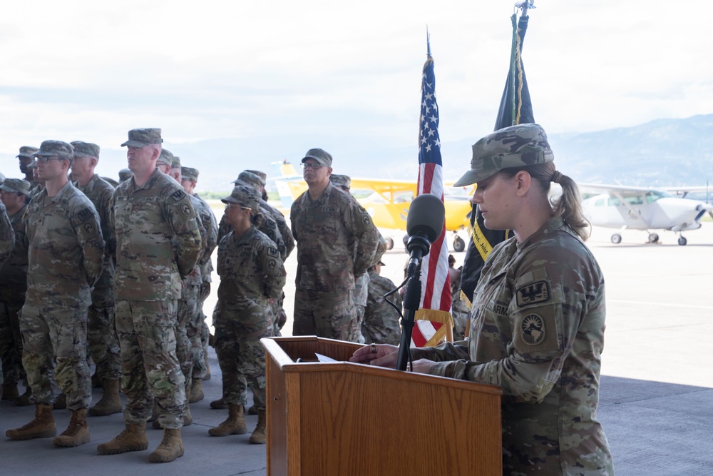 Army Forces Battalion MED DET CoC Ceremony