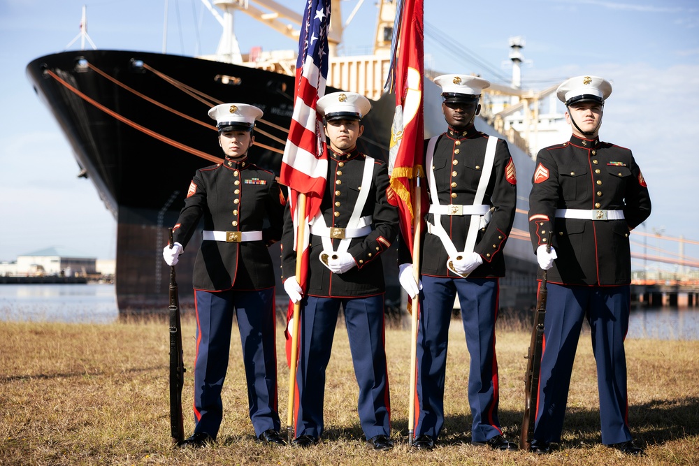 Blount Island Command Color Guard Formation December 2025