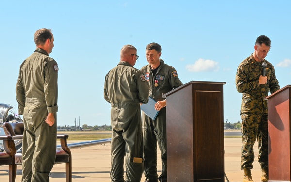 VT-27 Conducts Change of Command Ceremony