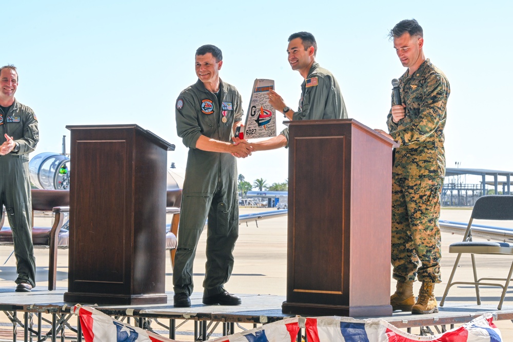 VT-27 Conducts Change of Command Ceremony