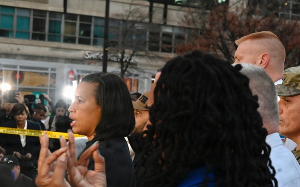D.C. National Guard Joins FBI Director, MPD, and D.C. Mayor During Press Conference
