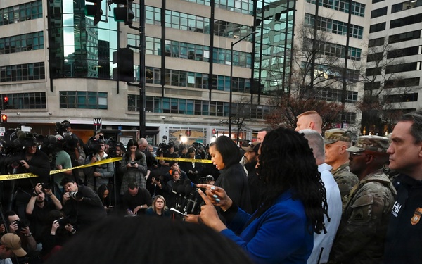D.C. National Guard Joins FBI Director, MPD, and D.C. Mayor During Press Conference