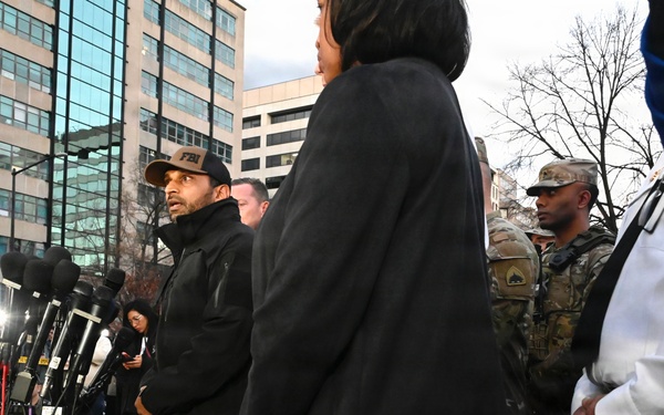 D.C. National Guard Joins FBI Director, MPD, and D.C. Mayor During Press Conference