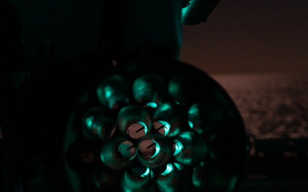 11th MEU Marines, Sailors Conduct Night Deck Landing Qualifications