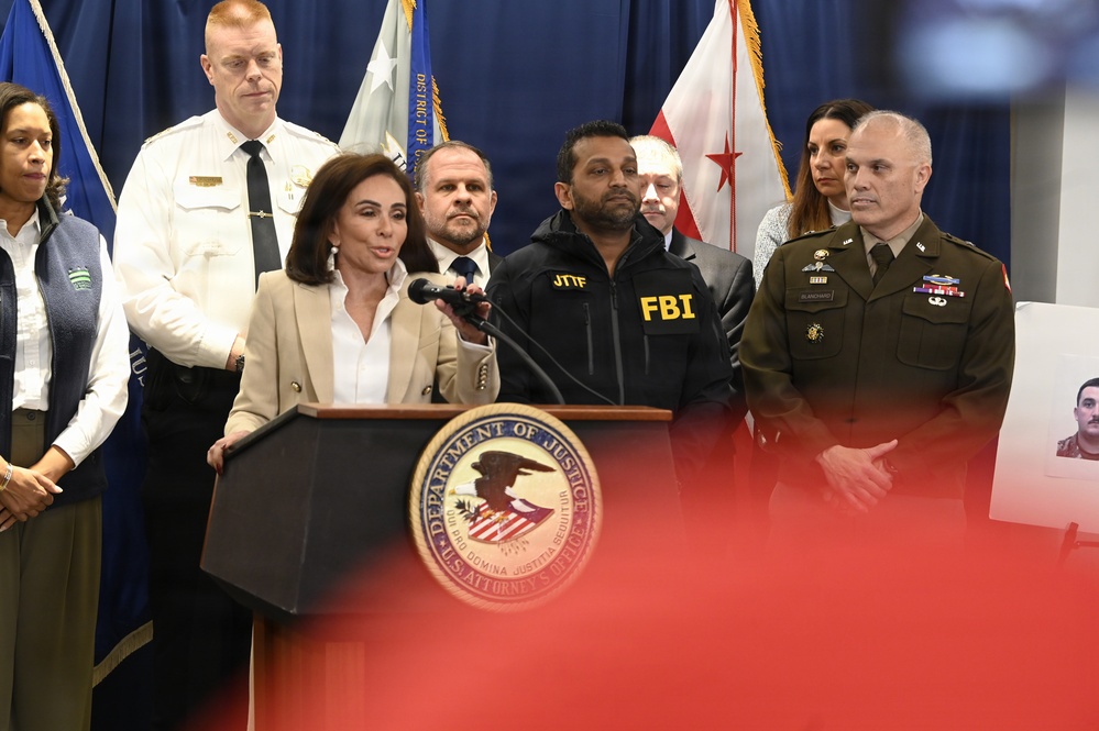 D.C. National Guard Attends United States Attorney’s Office-District of Columbia Press Conference