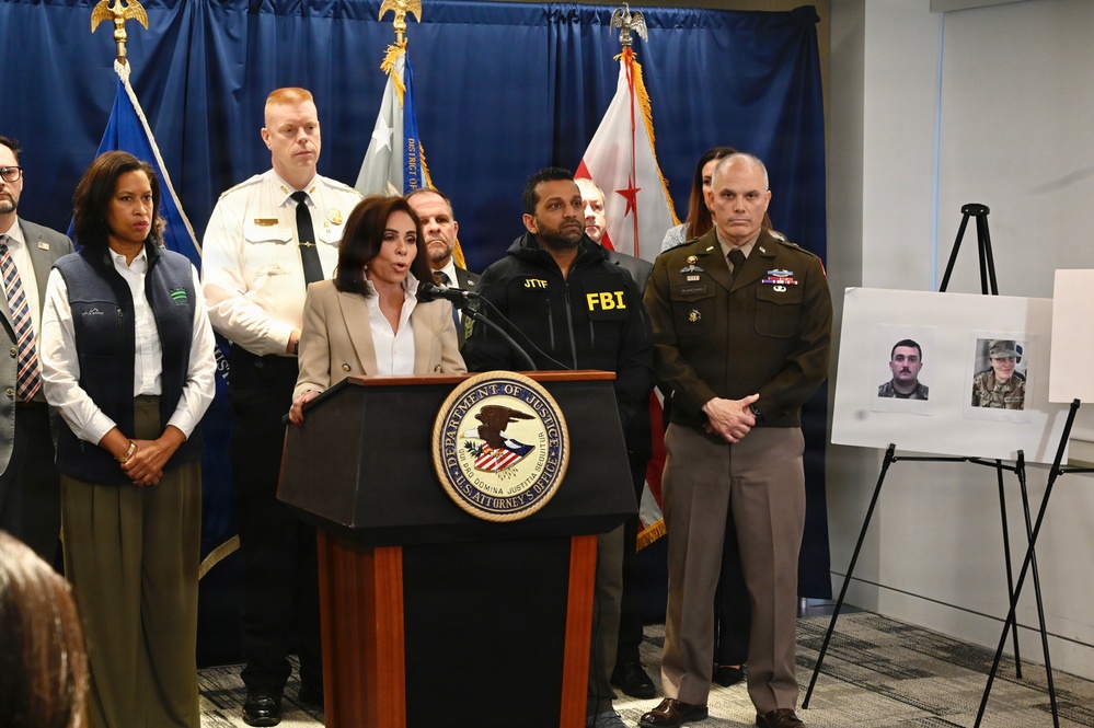 D.C. National Guard Attends United States Attorney’s Office-District of Columbia Press Conference