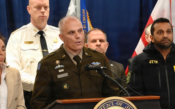 D.C. National Guard Attends United States Attorney’s Office-District of Columbia Press Conference