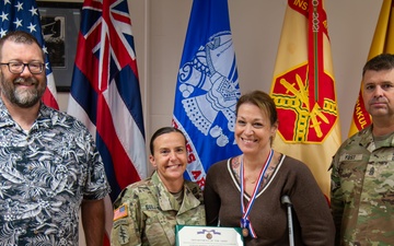 Dr. Kelly Burke Honored with Civilian Service Achievement Medal