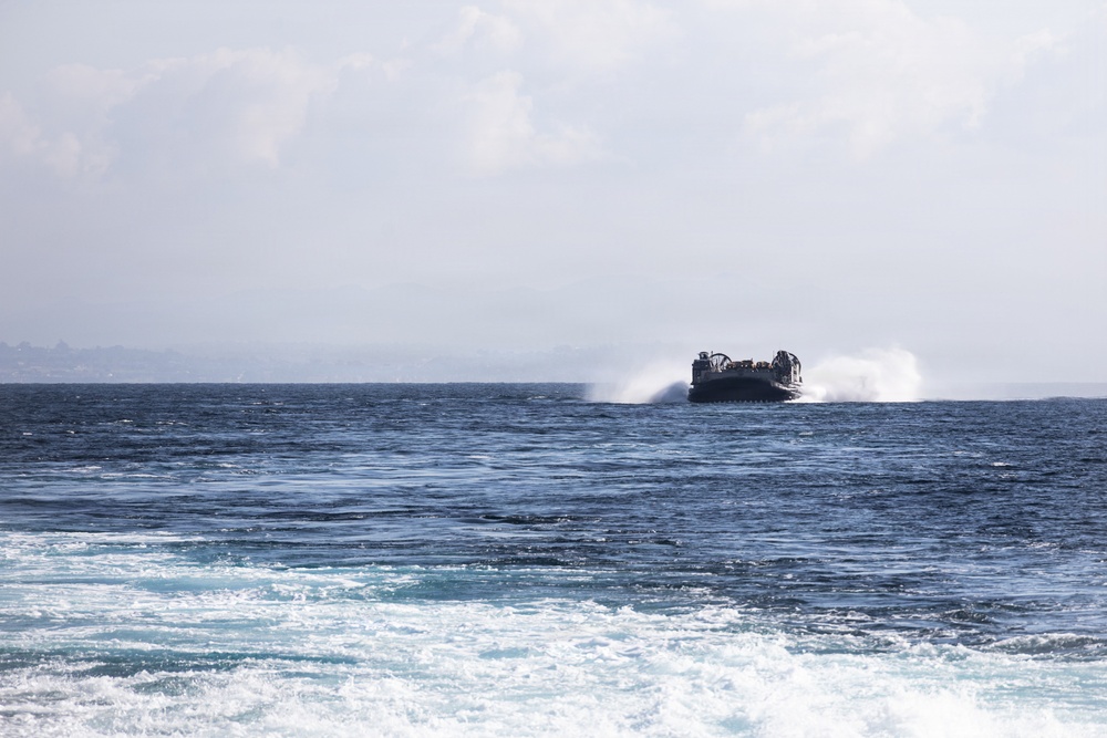 11th MEU Marines and Sailors conduct well deck operations aboard USS Portland