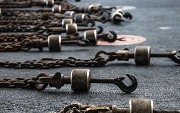 11th MEU Marines and Sailors conduct well deck operations aboard USS Portland