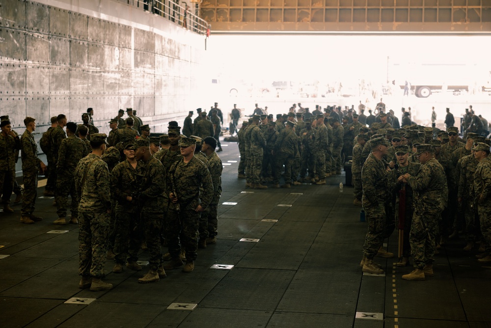 11th MEU Marines Embark USS Portland