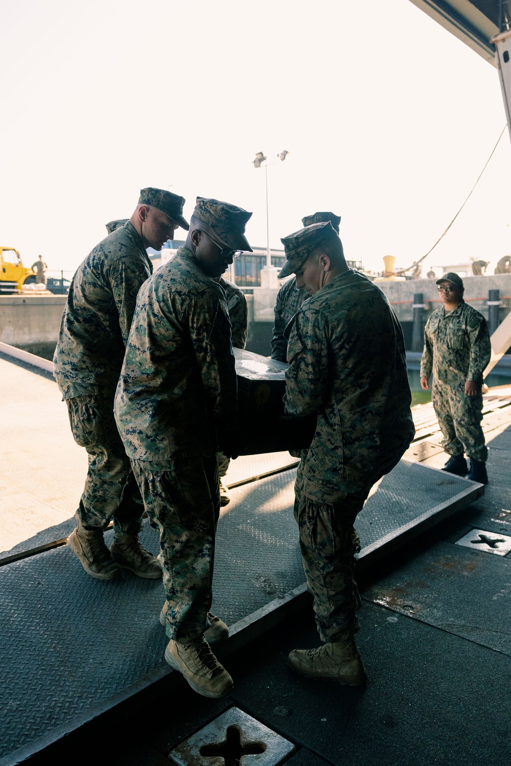 11th MEU Marines Embark USS Portland