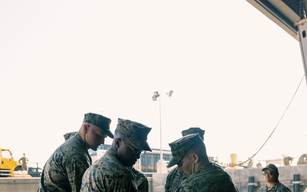 11th MEU Marines Embark USS Portland