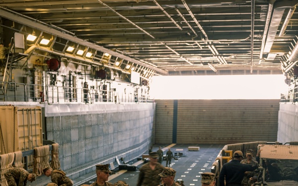 11th MEU Marines Embark USS Portland