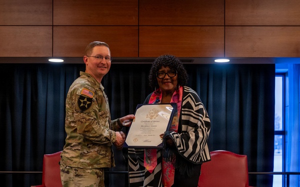 Civilian retires from 48 years of federal service