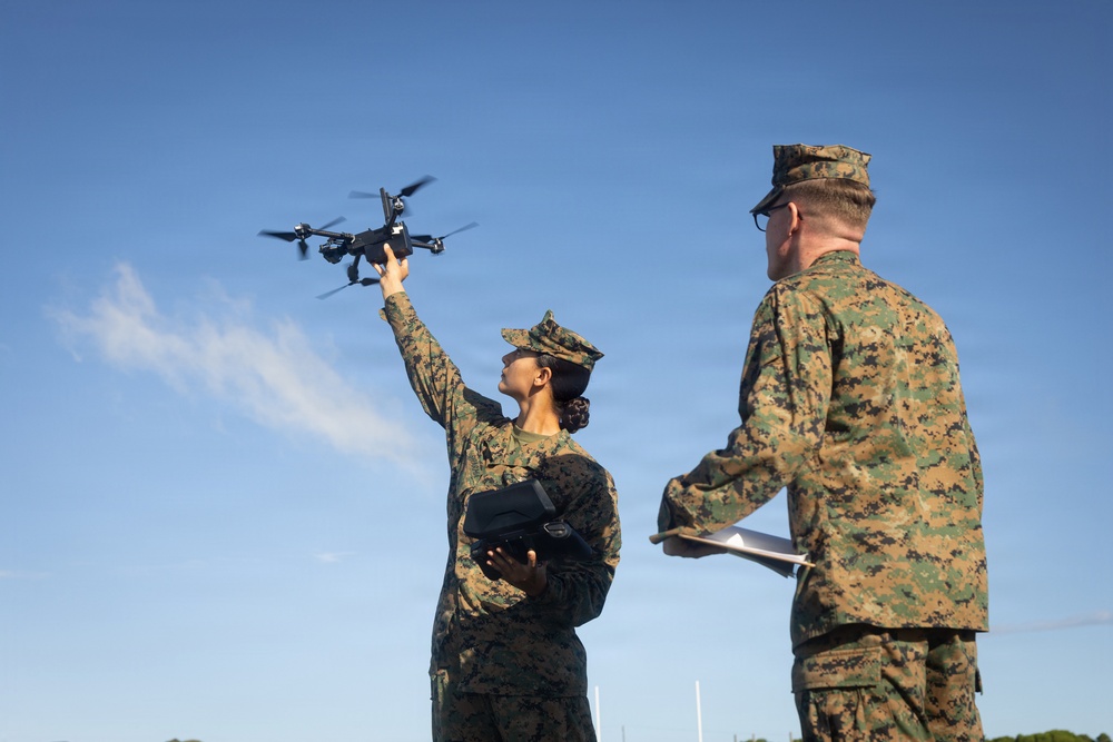 U.S. Marines Conduct Small Unmanned Aerial System Training
