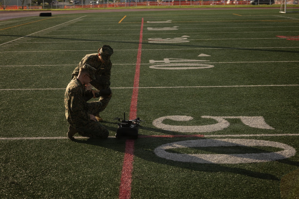 U.S. Marines Conduct Small Unmanned Aerial System Training