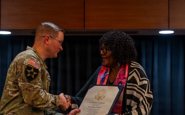 Civilian retires from 48 years of federal service
