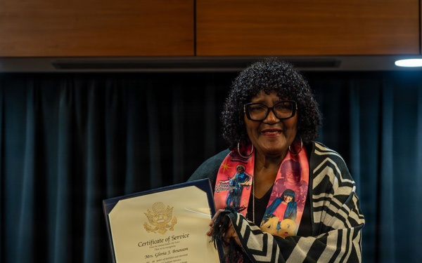 Civilian retires from 48 years of federal service