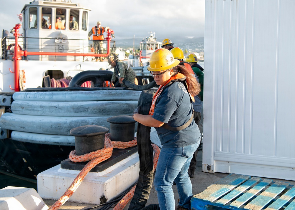 Heavy Lifting: Shipyard's Towing Skills on Display