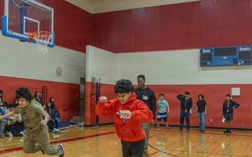 San Marcos Marines conducts physical training with Jack C. Hays High School students