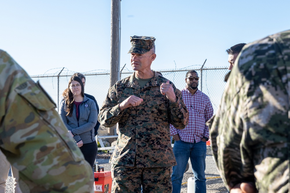 1st MARDIV Commanding General observes TCS capabilities during Steel Knight 25