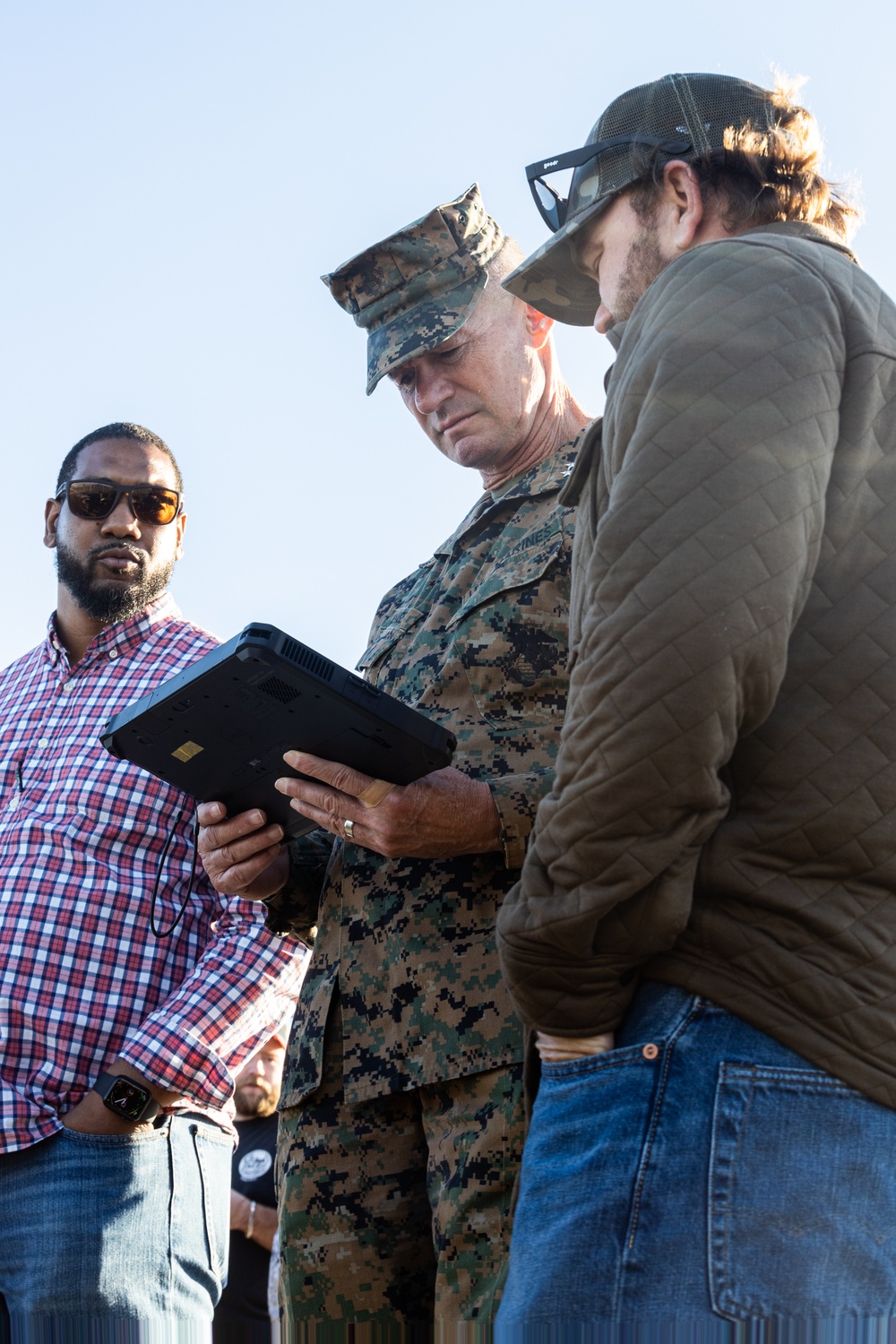 1st MARDIV Commanding General observes TCS capabilities during Steel Knight 25