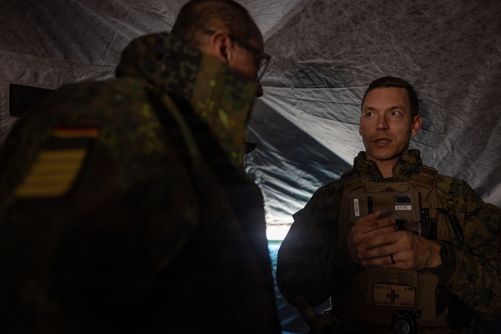 2nd MLG Commanding General and leaders from NATO Ally and Partner nations visit bilateral training