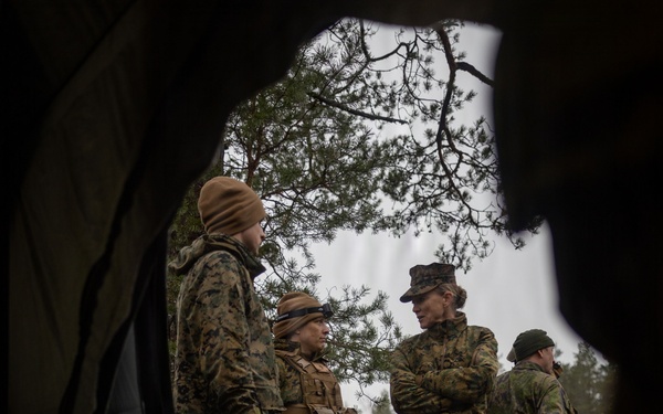 2nd MLG Commanding General and leaders from NATO Ally and Partner nations visit bilateral training