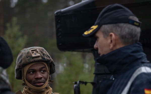 2nd MLG Commanding General and leaders from NATO Ally and Partner nations visit bilateral training