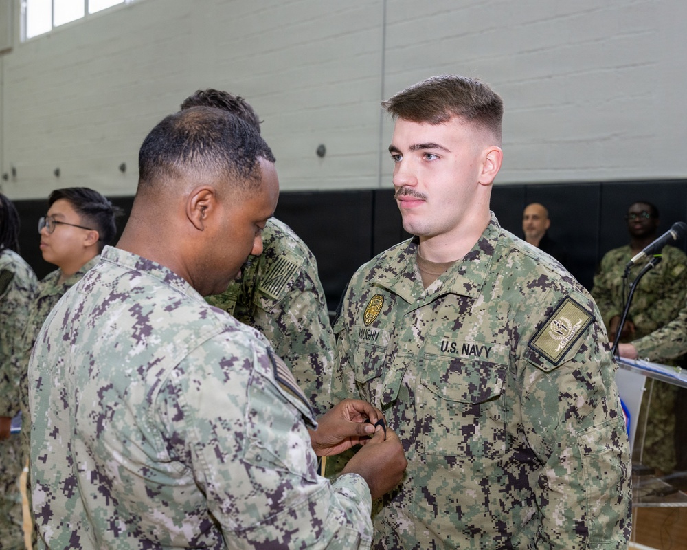 CNREURAFCENT Rear Adm. Brad Rosen hosts an All Hands at NSA Souda Bay