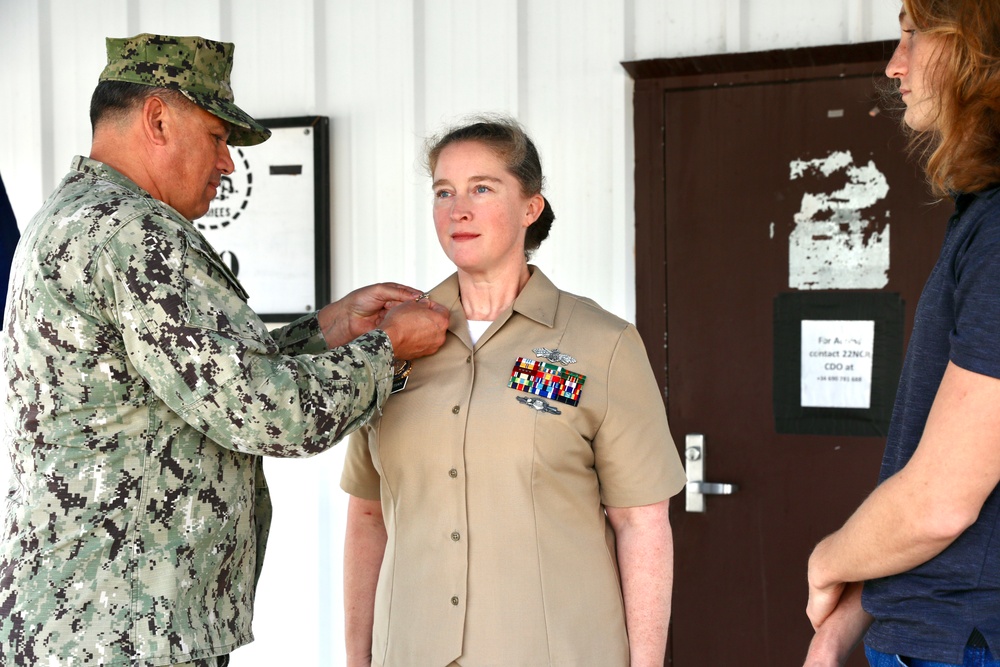 Christian Promoted to Senior Chief Aboard Camp Mitchell